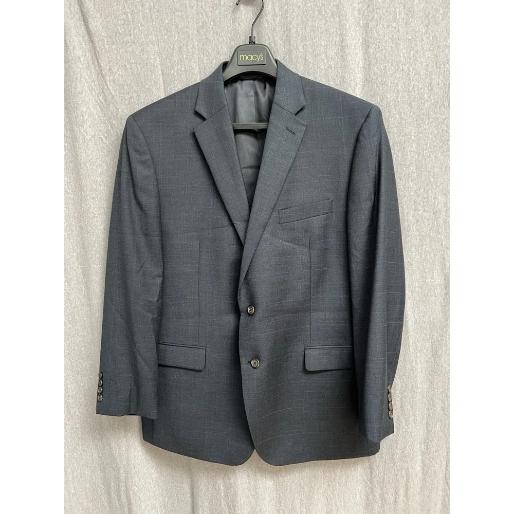 Lauren Ralph Lauren Mens Black Blazer Jacket 44R and Pants  36x34 100% Wool